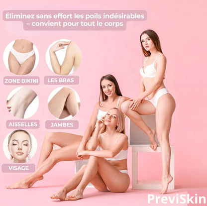 Rasoir corporel 2 en 1 PreviSkin™ pour femmes