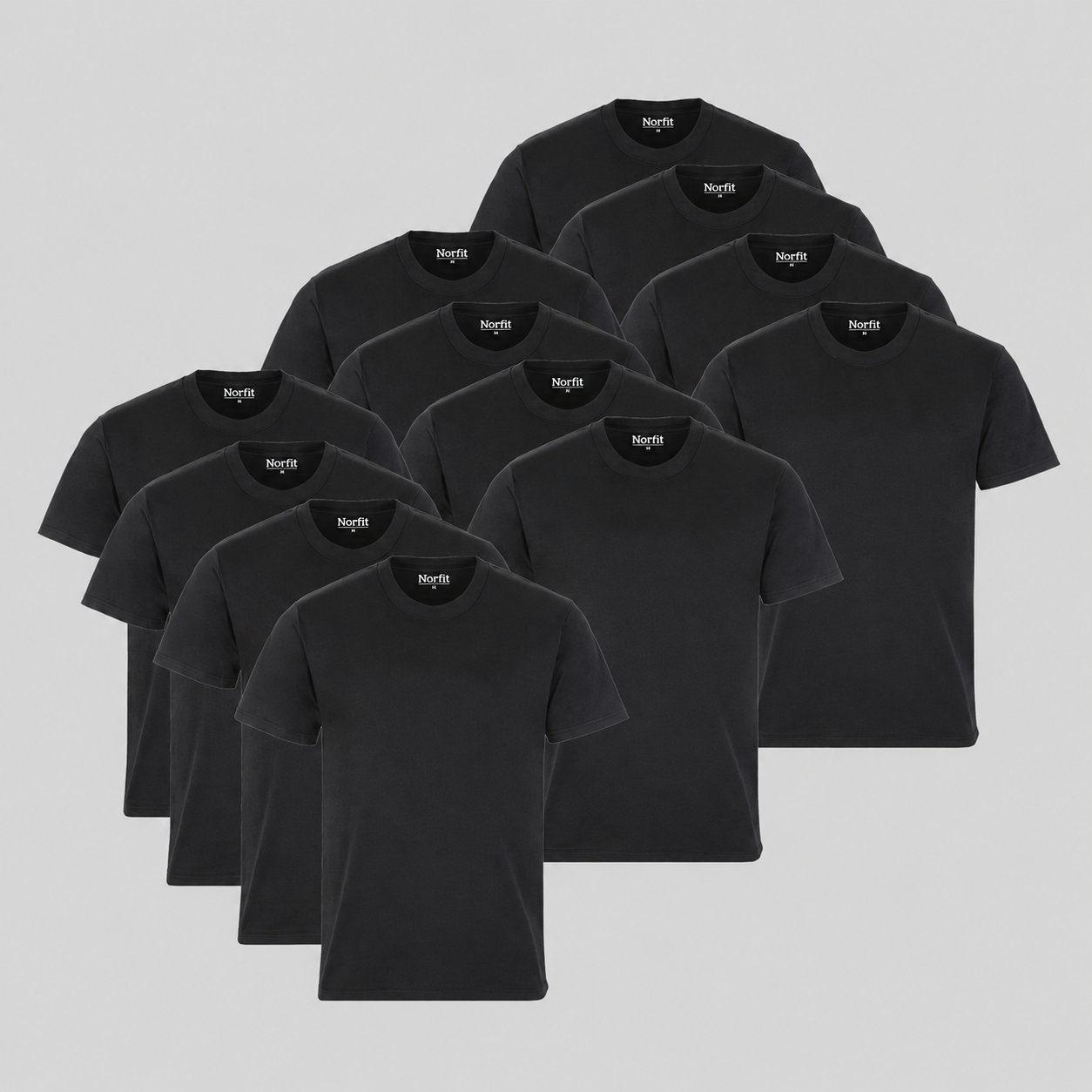T-shirts noirs – lot de 12 pièces