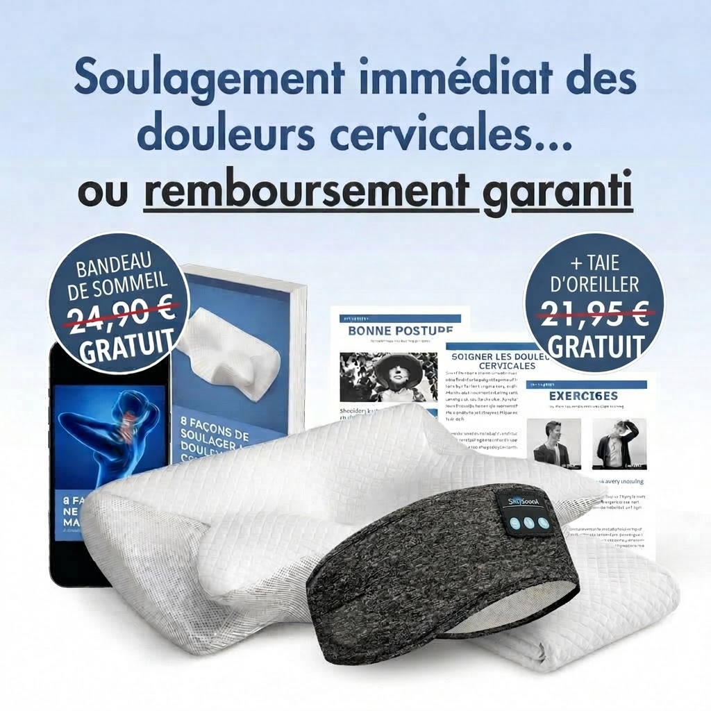 Oreiller cervical  à mémoire de forme CozyNeck™